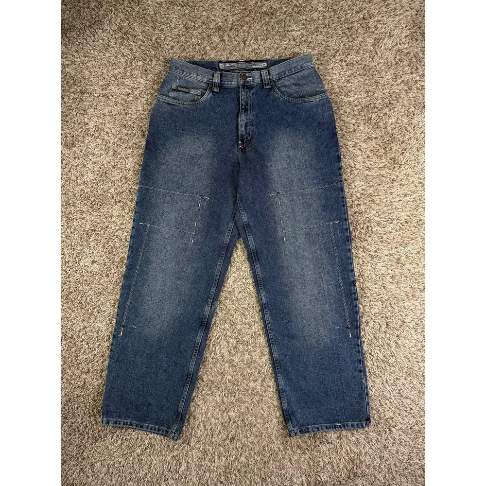 Vintage Enyce Baggy Stitched Panel Jeans Size 34 Y2K Hip Hop Skate 2000s
